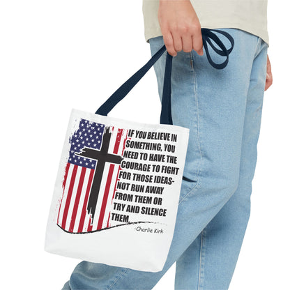 Bold Statement Tote Bag, Inspirational Tote, Patriotic Bag, Gift for Activists, Motivational Shopping Bag, Freedom Design