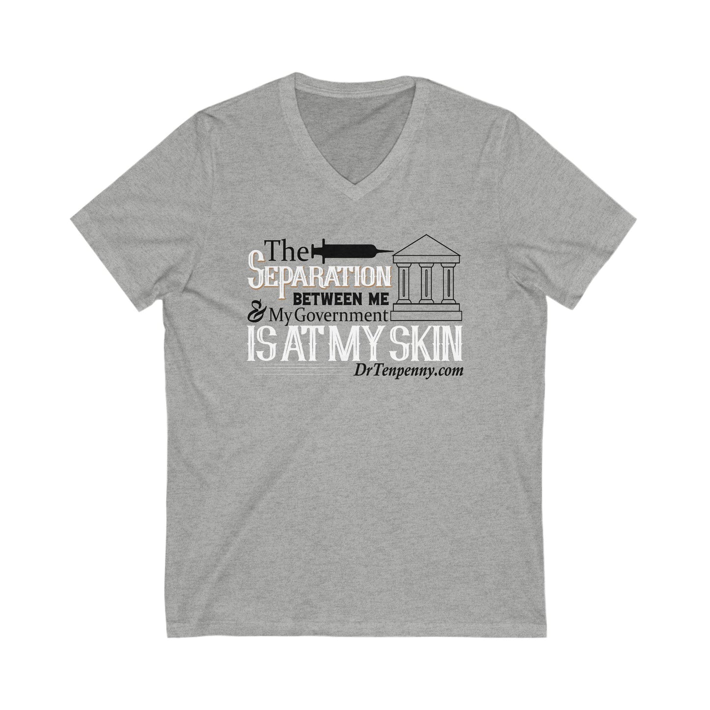 Women's Jersey Short Sleeve V-Neck Tee- At My Skin