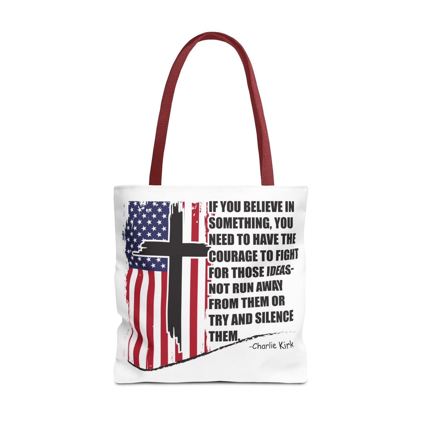 Bold Statement Tote Bag, Inspirational Tote, Patriotic Bag, Gift for Activists, Motivational Shopping Bag, Freedom Design