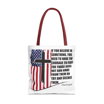 Bold Statement Tote Bag, Inspirational Tote, Patriotic Bag, Gift for Activists, Motivational Shopping Bag, Freedom Design