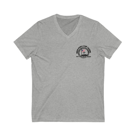 Patriotic Christian V-Neck T-Shirt – Freedom & Faith Statement Tee