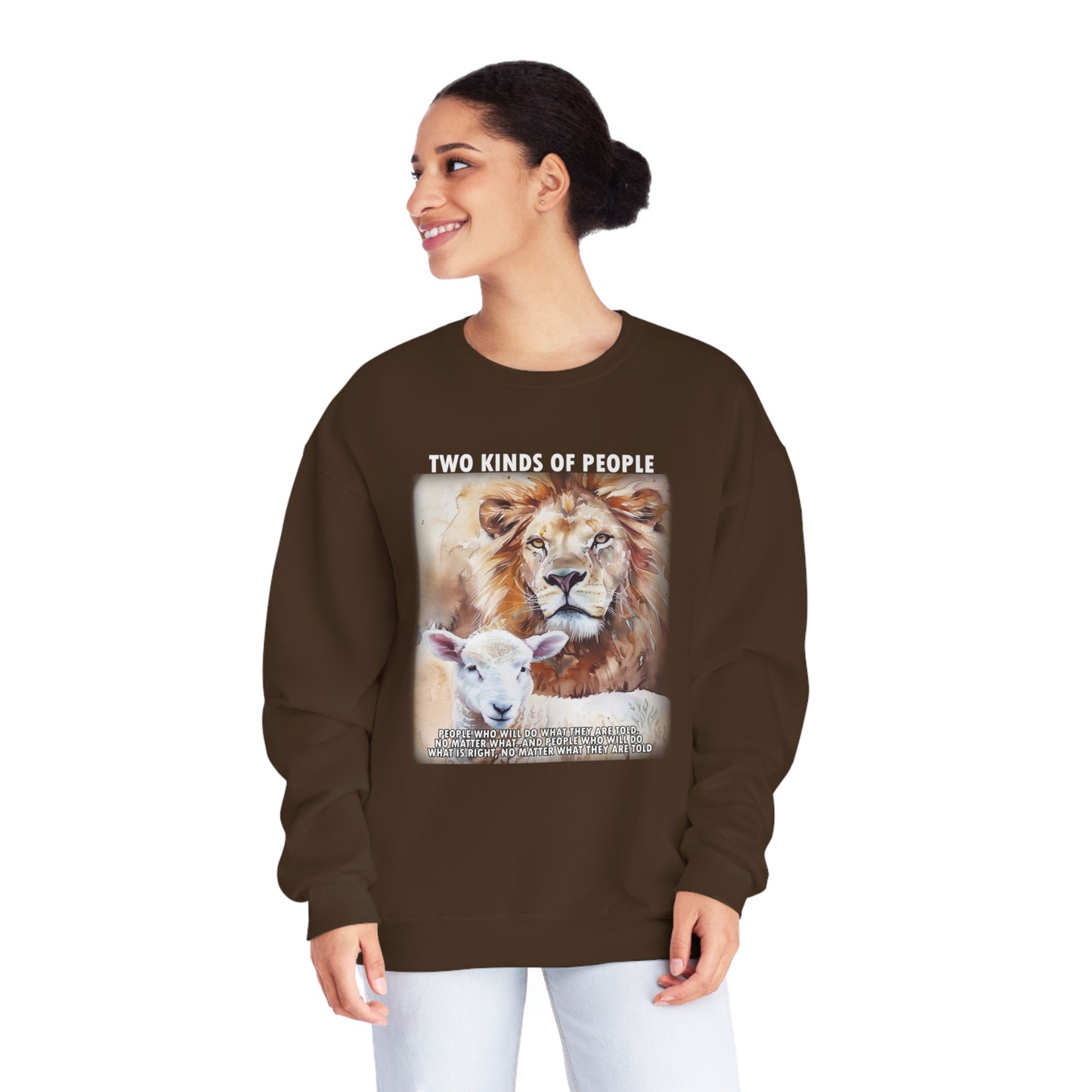 Powerful Message Lion Sheep Sweatshirt