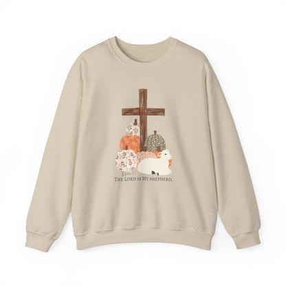 Autumn Blessings Lamb Sweatshirt – The Lord is My Shepherd' Comfort Fit
