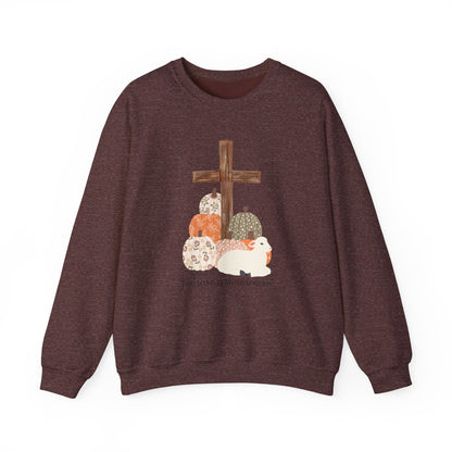 Autumn Blessings Lamb Sweatshirt – The Lord is My Shepherd' Comfort Fit