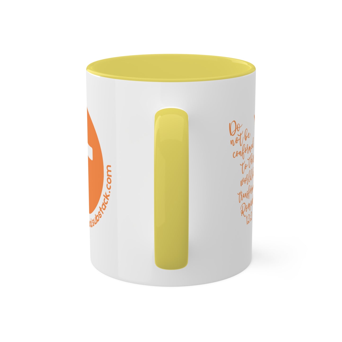 Butterfly Mug,  (orange) 11oz