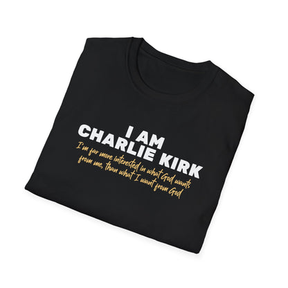 I Am Charlie Kirk Unisex T-Shirt – Bold Statement Tee