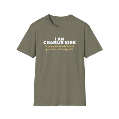 I Am Charlie Kirk Unisex T-Shirt – Bold Statement Tee