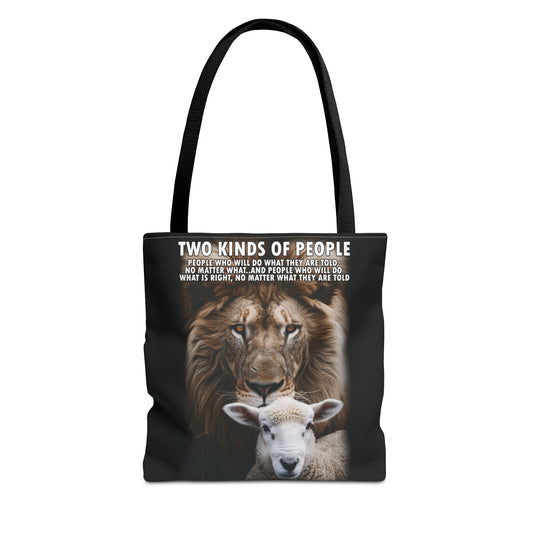 Lion and Sheep Integrity Tote Bag