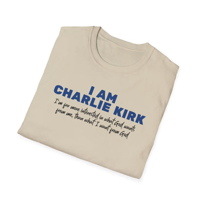 I Am Charlie Kirk Unisex T-Shirt – Bold Statement Tee