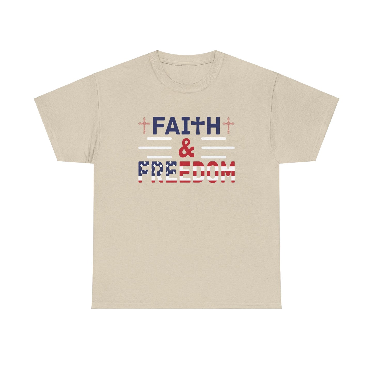 Faith & Freedom Heavy Cotton Tee