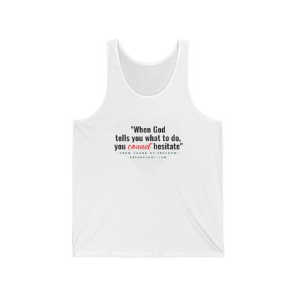 God tell you, Unisex Jersey Tank