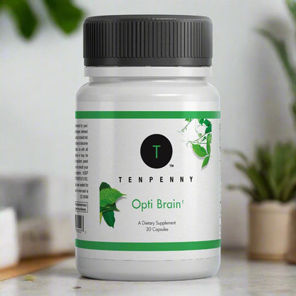 Opti Brain lifestyle image showcasing benefits for cognitive function and memory enhancement.