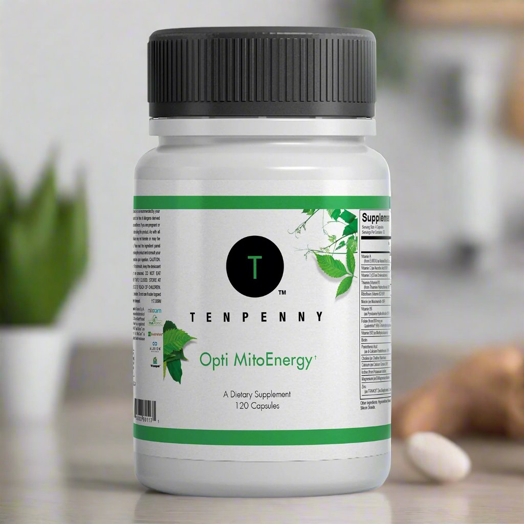 Lifestyle image of Opti MitoEnergy, essential supplement for energy, detox, and antioxidant protection.