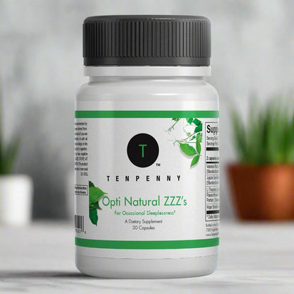 Lifestyle image of Opti Natural ZZZ’s, ideal supplement for restful sleep and stress reduction.