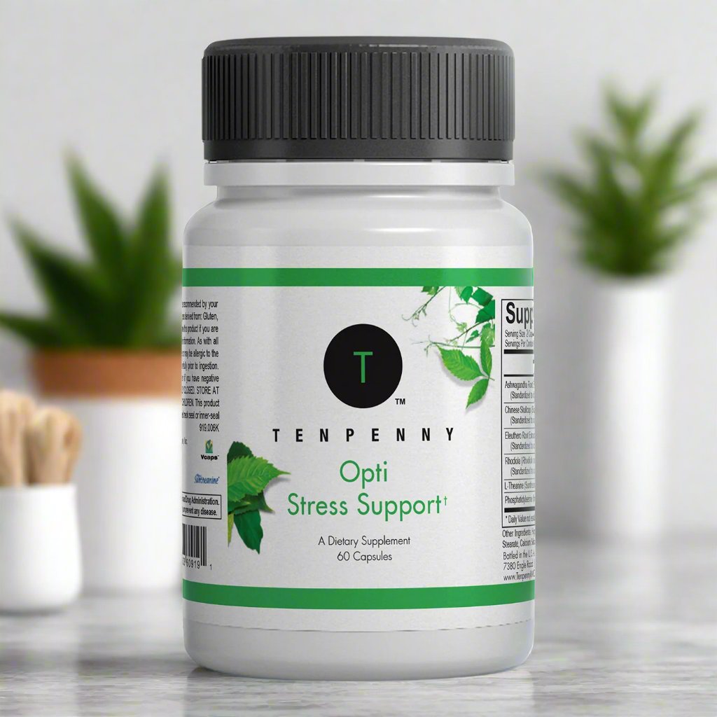 Lifestyle image of Opti Stress Support, ideal for daily stress relief and mental clarity.